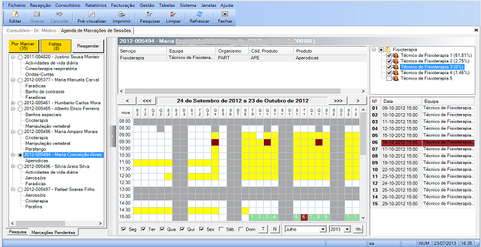 Agenda de Marcações